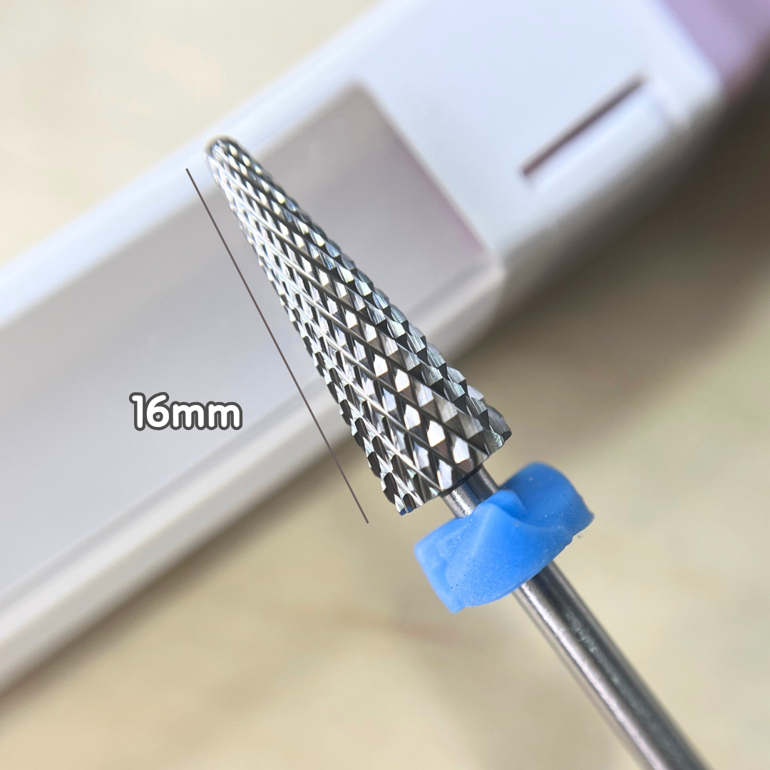 美甲 卸甲磨頭 鎢鋼加長傘狀形 M齒 新手老手都不怕磨指緣 10225012105