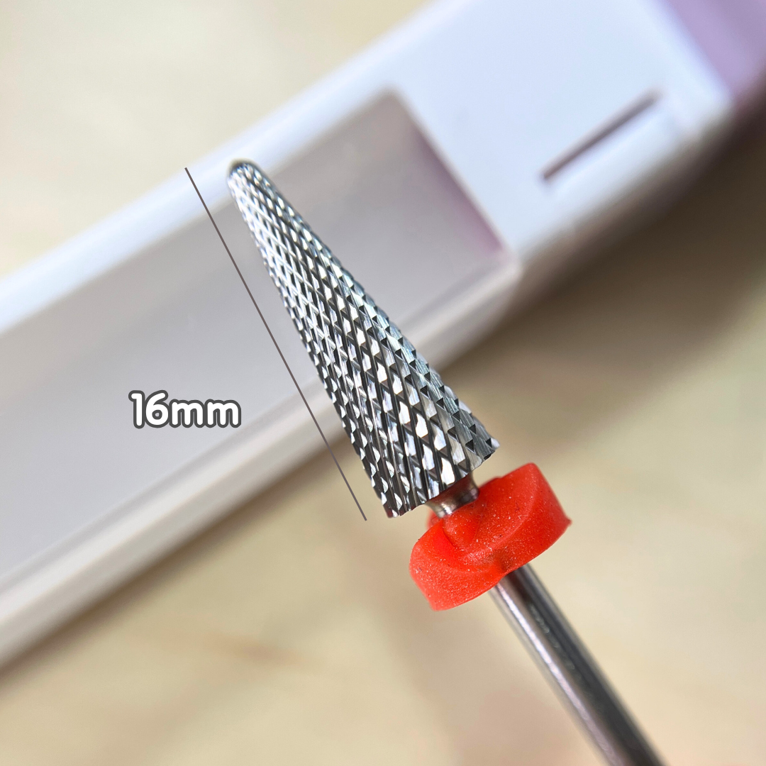 美甲 卸甲磨頭 鎢鋼加長傘狀形 F齒 新手老手都不怕磨指緣 10225012106