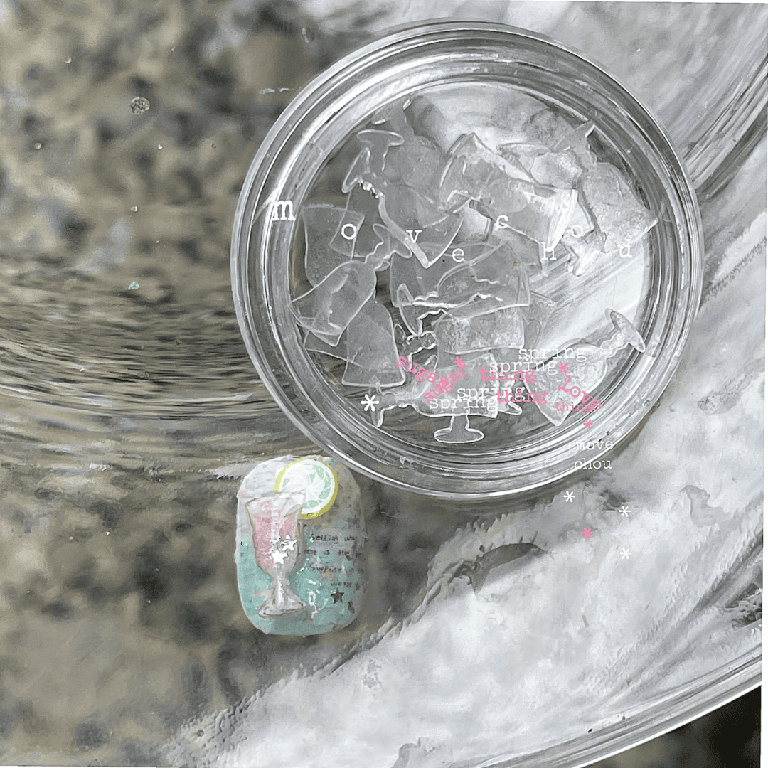 韓系美甲素材 美甲飾品 杯子透明片片 只要稍微暈染加上飾品就是一個精美的小飾品囉❤️25102001