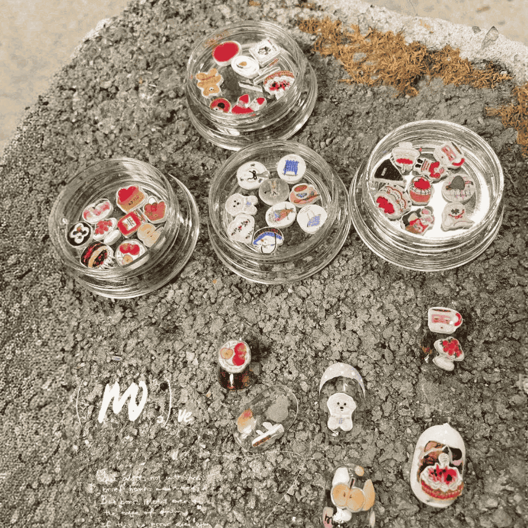 聖誕節 美甲飾品 塑膠裝飾片 可愛聖誕樹🎄蛋糕🍰 加上封層就是一個精緻小飾品❤️25102009