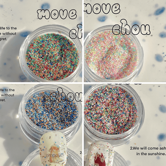 韓系美甲飾品素材 可愛砂糖粉 四顆一組超優惠價格 聖誕節、冬天、甜妹風格都不用煩惱啦25102028