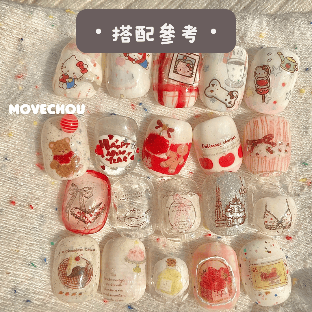 韓系美甲素材 美甲飾品 奶呼呼餐具 小叉子 甜點風美甲用 25102033