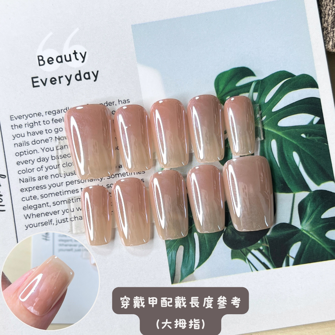 現貨嚴選穿戴甲 三千瓦小燈泡💡 超亮極光電鍍 日常中偏短梯甲