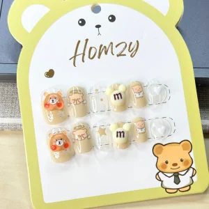 現貨嚴選 兒童穿戴甲 可愛小熊 適合國小左右的指甲