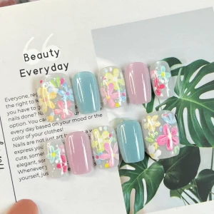 現貨嚴選穿戴甲 莫內花園春天貓眼短梯甲