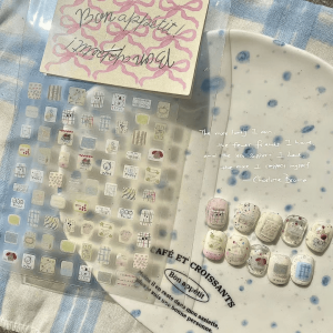 韓系美甲貼紙 超可愛ins韓風方塊小插畫 也可製作成飾品喔
