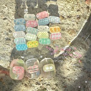 韓風美甲飾品 非常適合短甲造型 簡單打底再貼上就好韓好可愛❤️