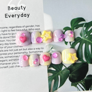 現貨M 兒童穿戴甲 美甲師手作 三色吐司適合你家小公主👑